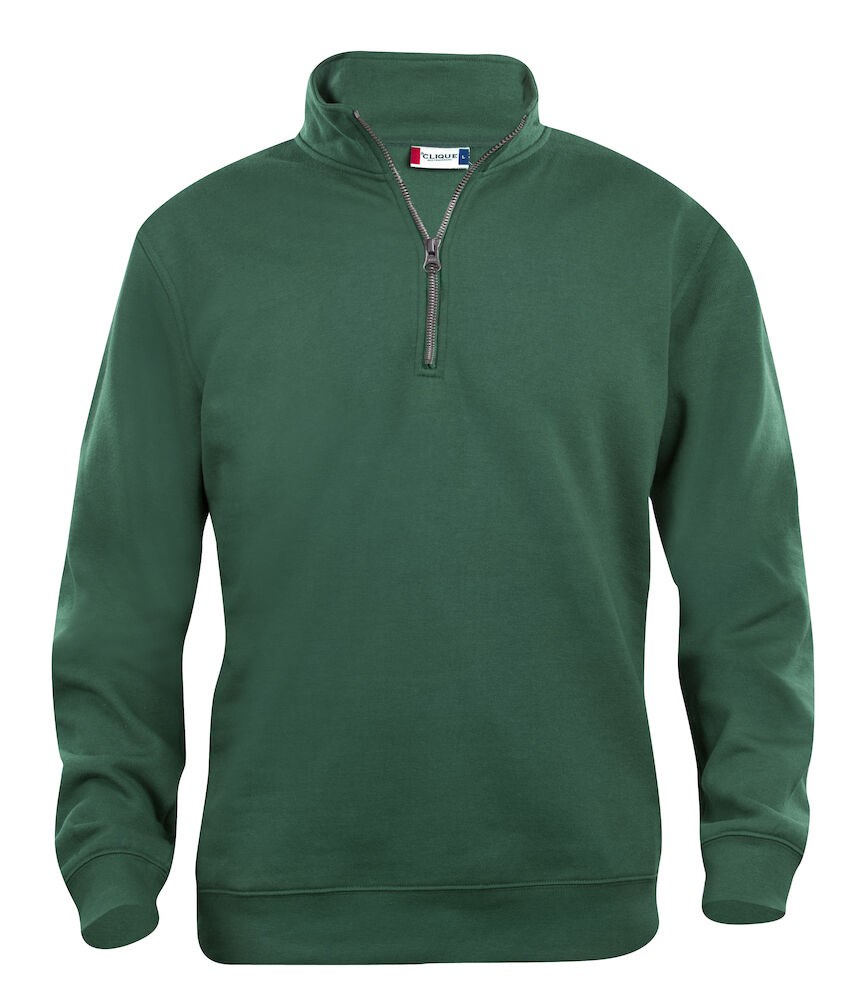 Clique - Basic Half Zip Flessen-groen XXL