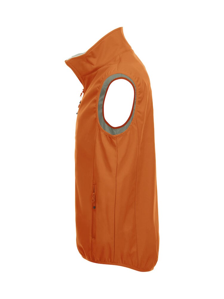 Clique - Basic Softshell Vest Diep-oranje M