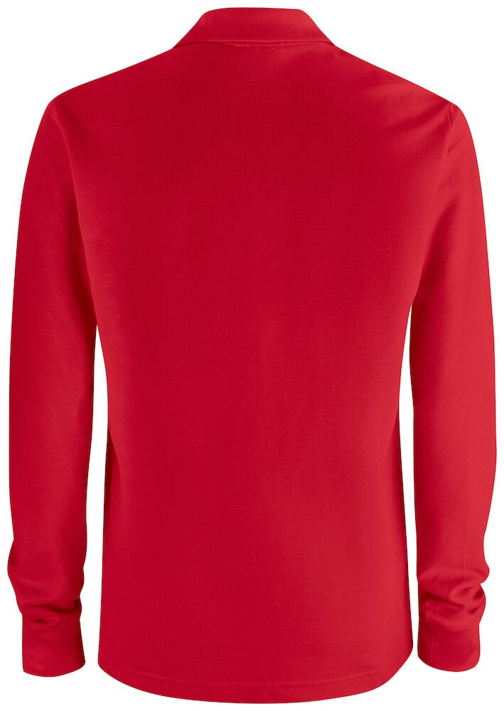 Clique - Basic Polo Pocket L/S Rood L