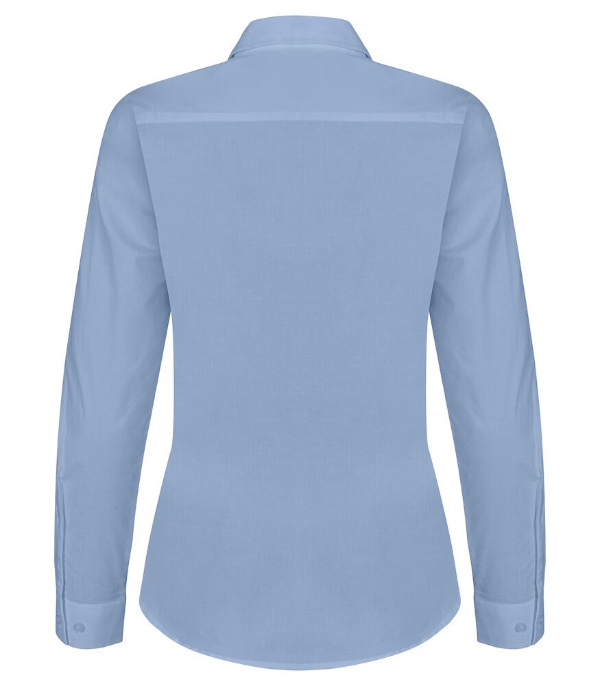 Clique - Stretch Shirt L/S Women Lichtblauw 38/M