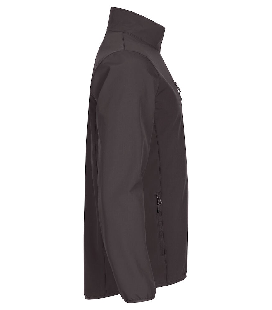 Clique - Classic Softshell Jacket Donkergrijs XXL