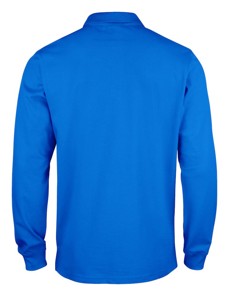 Clique - Basic Polo L/S Junior Kobalt 90-100