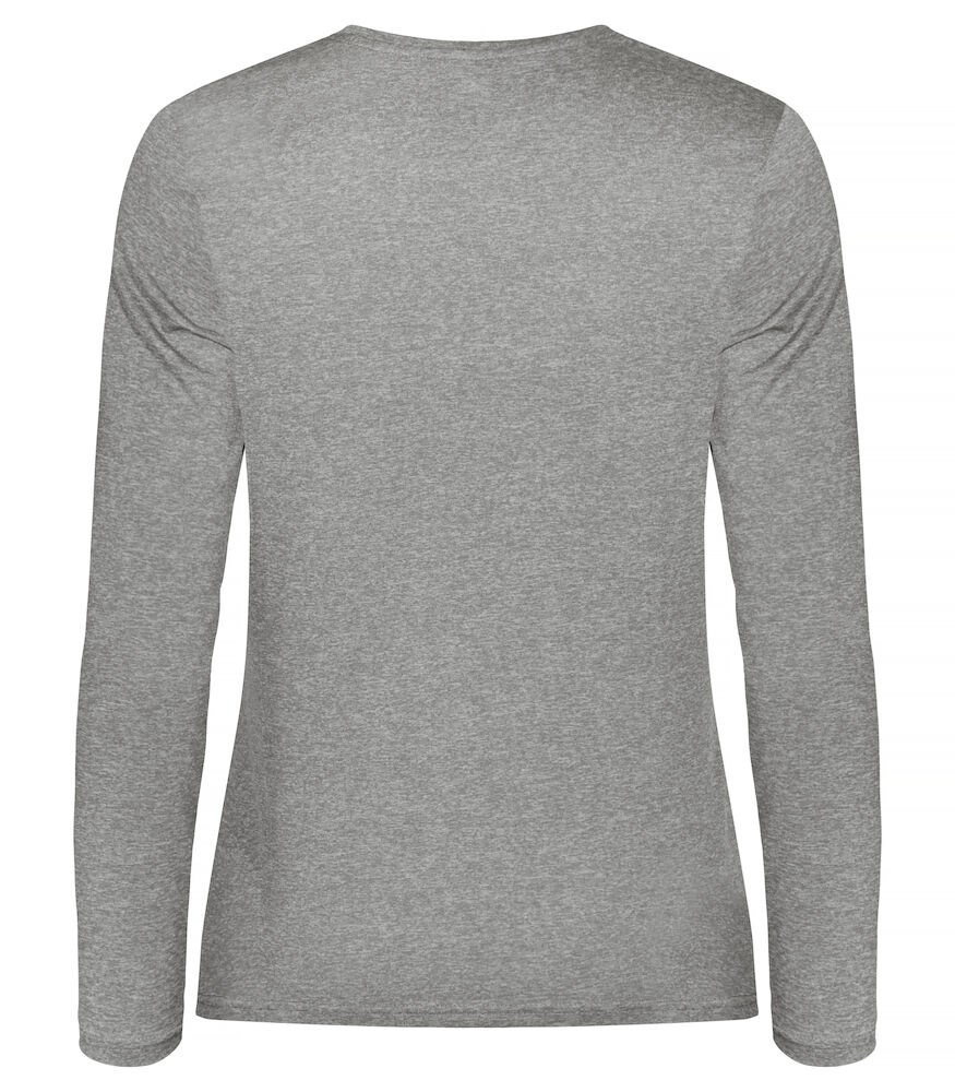 Clique - Basic Active-T L/S Women Grijsmelange 34/XS