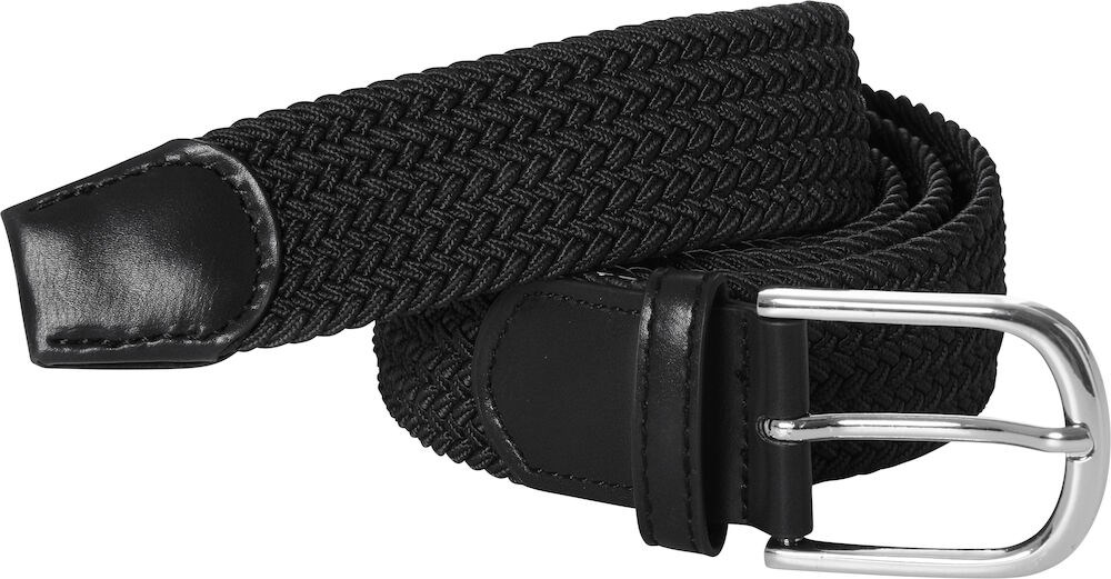 Clique - Elastic Belt Zwart 120cm