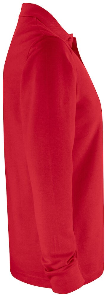 Clique - Basic Polo Pocket L/S Rood L