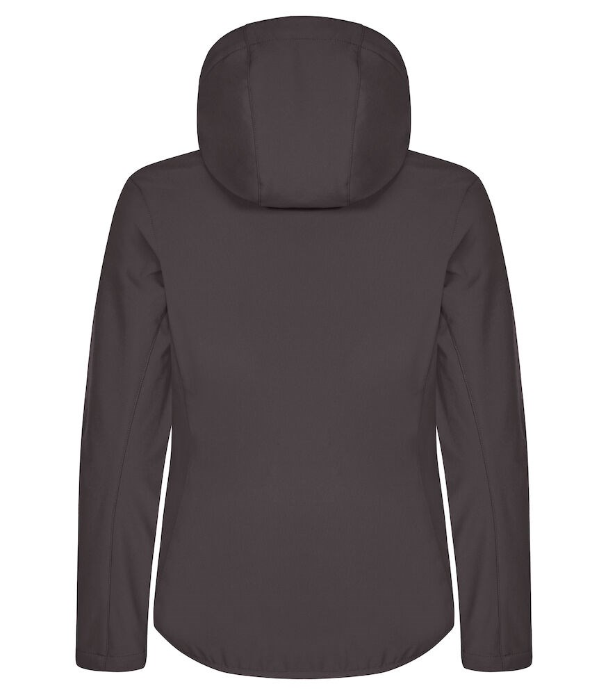 Clique - Classic Softshell Hoody Women Donkergrijs 40/L