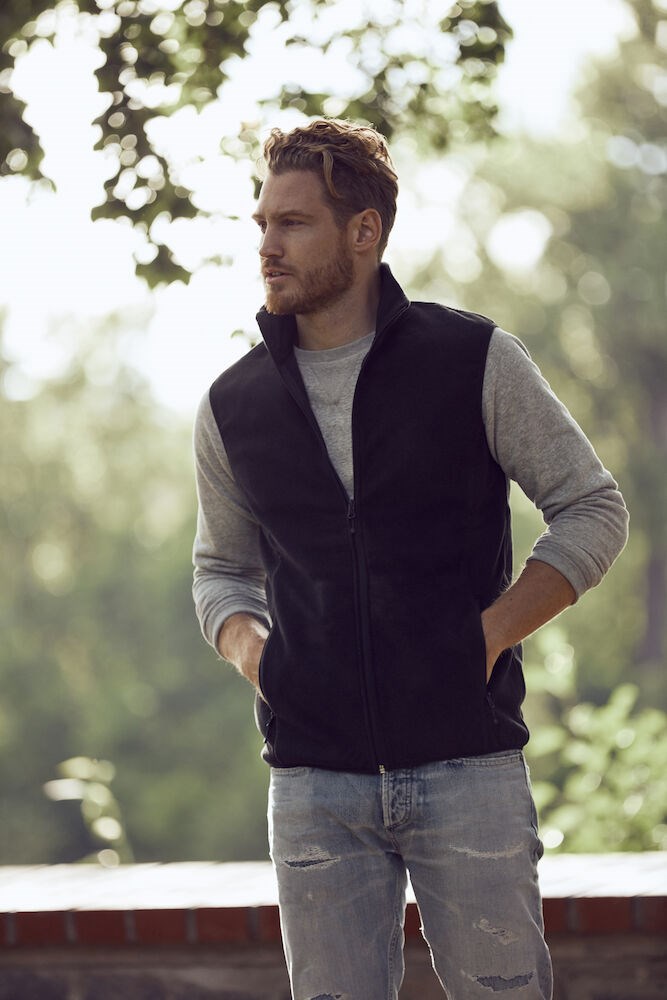 Clique - Basic Polar Fleece Vest Zwart XS